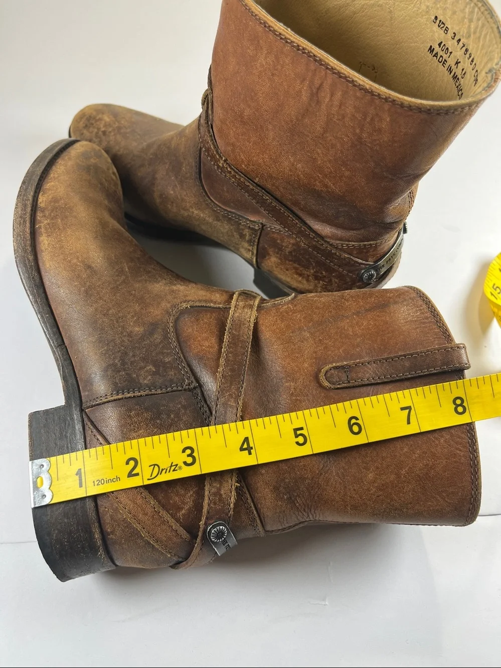 Frye Womens Brown Leather Short Boots Sz 8.5B